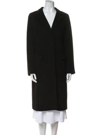 Pre-owned Max Mara Camel Hair Coat In Black