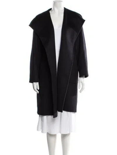 Pre-owned Max Mara Camel Hair Coat In Black
