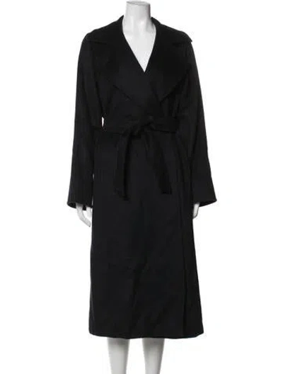 Pre-owned Max Mara Camel Hair Coat In Black