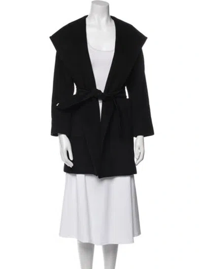 Pre-owned Max Mara Camel Hair Coat In Blue