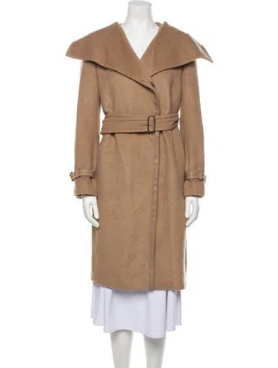 Pre-owned Max Mara Camel Hair Coat In Brown