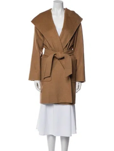 Pre-owned Max Mara Camel Hair Coat In Brown