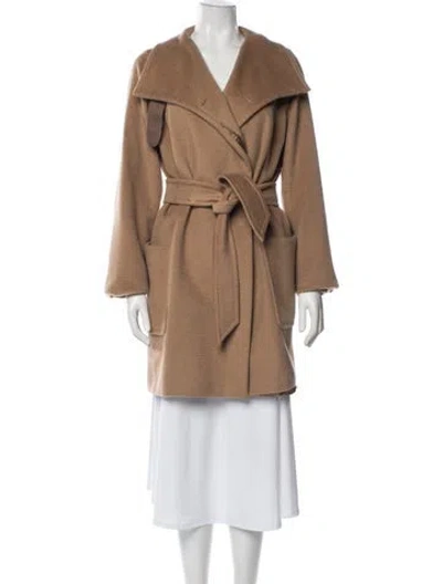 Pre-owned Max Mara Camel Hair Coat In Brown