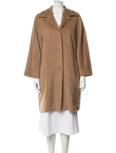 Pre-owned Max Mara Camel Hair Coat In Brown