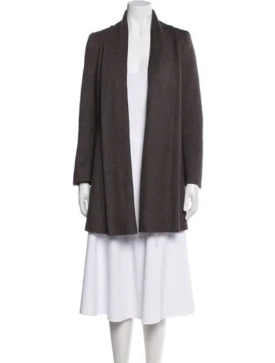 Pre-owned Max Mara Camel Hair Coat In Gray