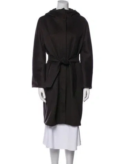 Pre-owned Max Mara Camel Hair Coat In Grey
