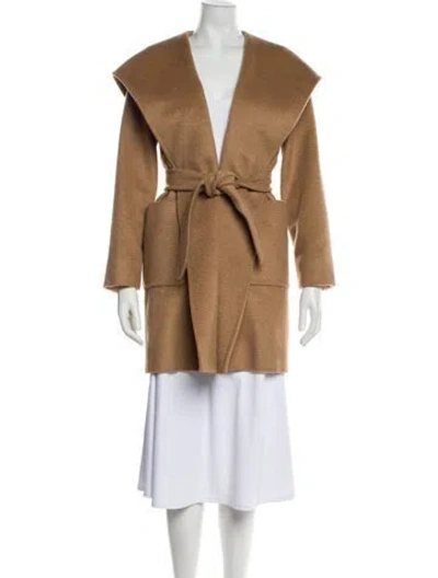 Pre-owned Max Mara Camel Hair Coat In Neutral