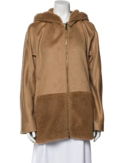 Pre-owned Max Mara Camel Hair Coat In Neutral
