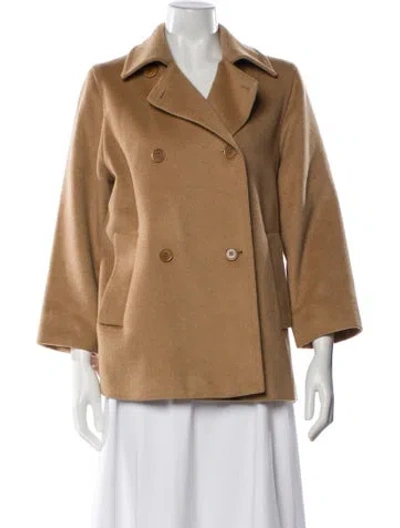 Pre-owned Max Mara Camel Hair Coat In Neutral