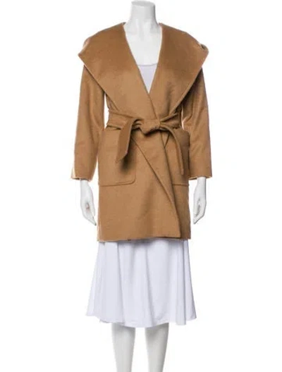 Pre-owned Max Mara Camel Hair Coat In Neutral