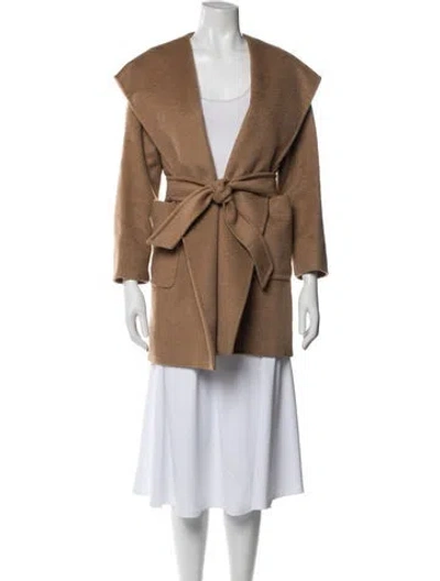 Pre-owned Max Mara Camel Hair Coat In Neutral