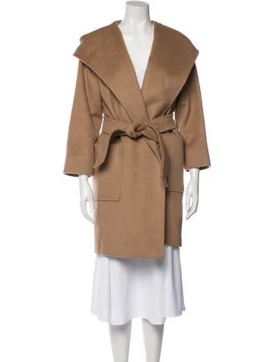 Pre-owned Max Mara Camel Hair Coat In Neutral