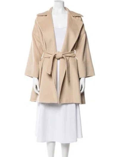 Pre-owned Max Mara Camel Hair Coat In Neutral