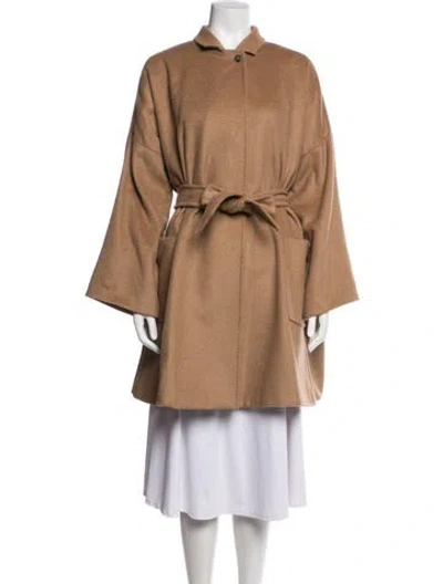 Pre-owned Max Mara Camel Hair Coat In Neutral