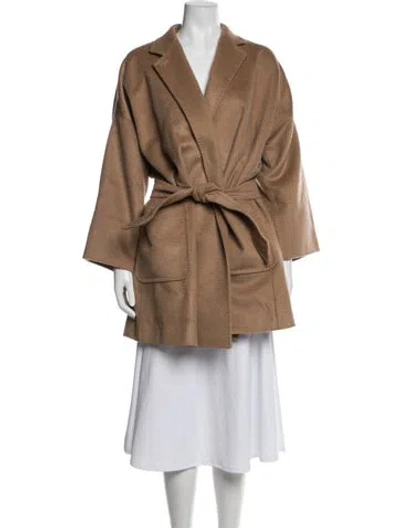 Pre-owned Max Mara Camel Hair Coat In Neutrals