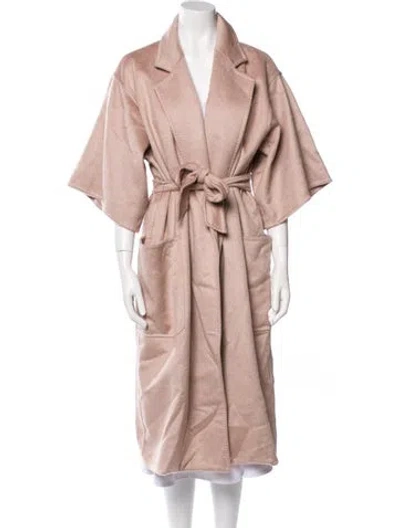 Pre-owned Max Mara Camel Hair Coat In Pink