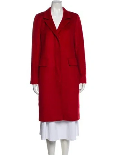 Pre-owned Max Mara Camel Hair Coat In Red