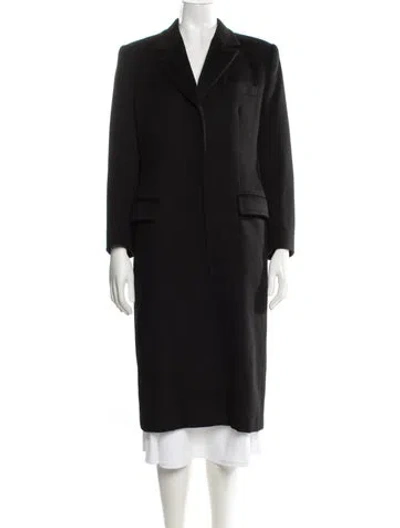 Pre-owned Max Mara Camel Hair Coat W/ Tags In Black