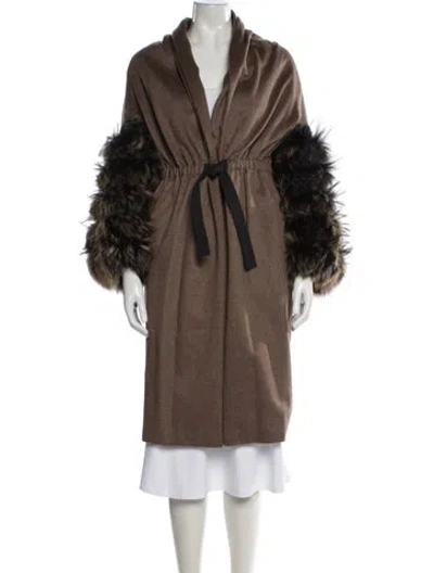Pre-owned Max Mara Camel Hair Coat W/ Tags In Brown