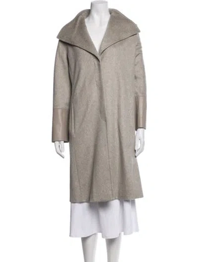 Pre-owned Max Mara Camel Hair Coat W/ Tags In Grey