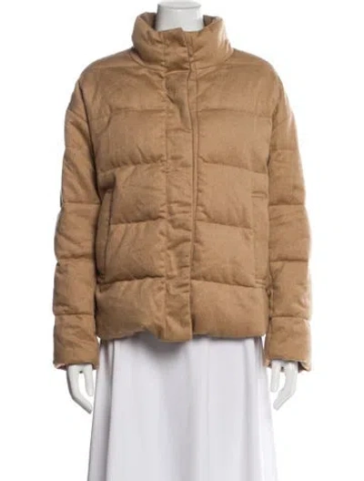 Pre-owned Max Mara Camel Hair Fur Jacket In Neutral