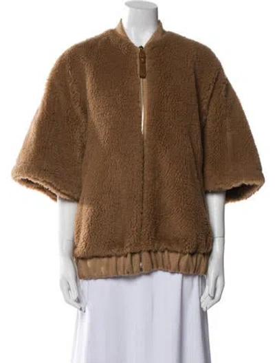 Pre-owned Max Mara Camel Hair Jacket In Brown