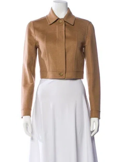Pre-owned Max Mara Camel Hair Jacket In Brown
