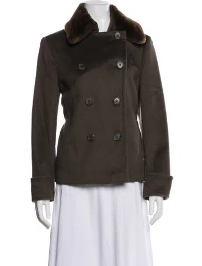 Pre-owned Max Mara Camel Hair Jacket In Neutral