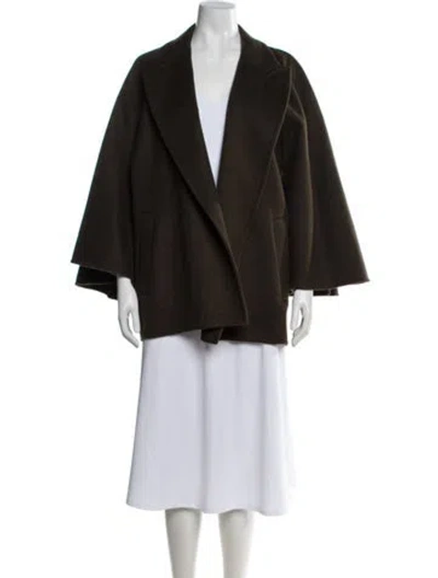 Pre-owned Max Mara Camel Hair Jacket W/ Tags In Green