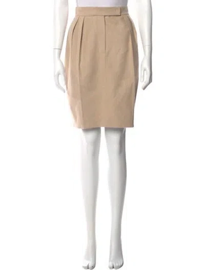 Pre-owned Max Mara Camel Hair Knee-length Skirt In Neutral