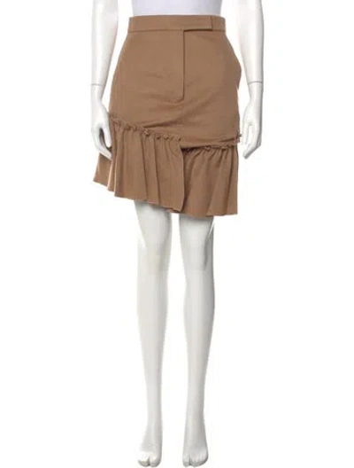 Pre-owned Max Mara Camel Hair Knee-length Skirt In Neutral