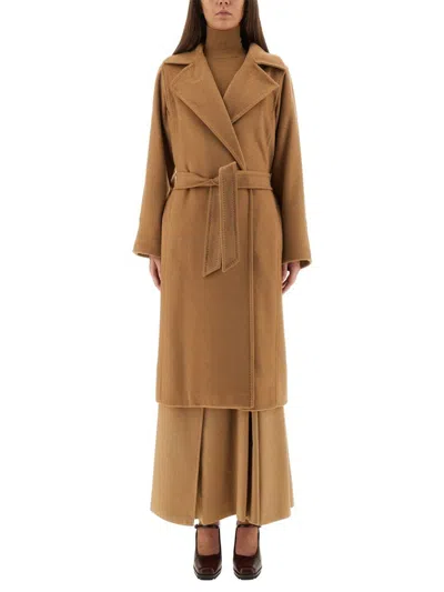 Max Mara Camel Hair "what" Coat In Brown