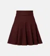 Max Mara Brava Camelwool Skirt In Burgundy