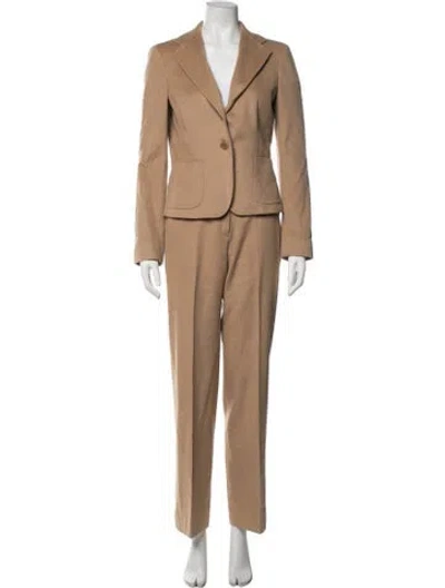 Pre-owned Max Mara Camel Hair Pant Set In Neutrals
