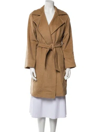 Pre-owned Max Mara Camel Hair Peacoat In Neutral