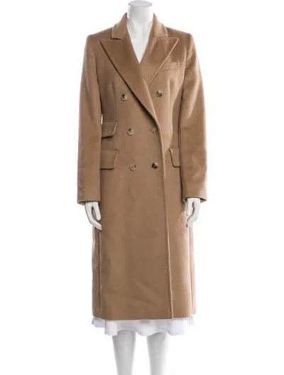 Pre-owned Max Mara Camel Hair Peacoat In Neutral
