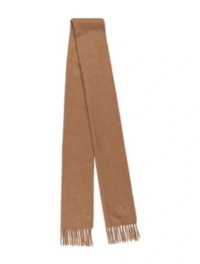 Pre-owned Max Mara Camel Hair Scarf In Neutrals