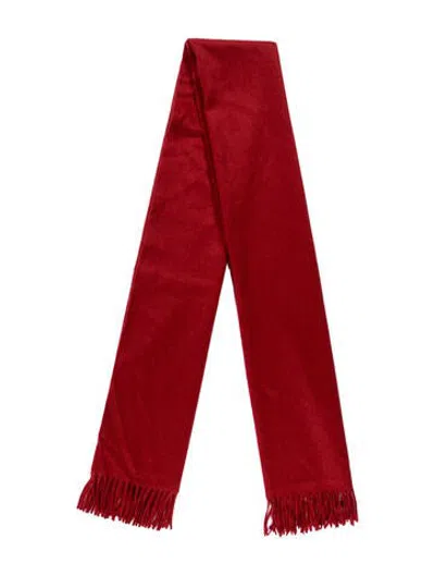 Pre-owned Max Mara Camel Hair Scarf In Red
