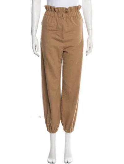 Pre-owned Max Mara Camel Hair Skinny Leg Pants In Brown