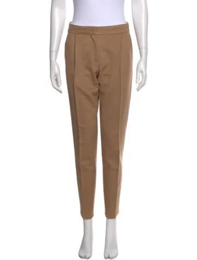Pre-owned Max Mara Camel Hair Skinny Leg Pants In Neutral