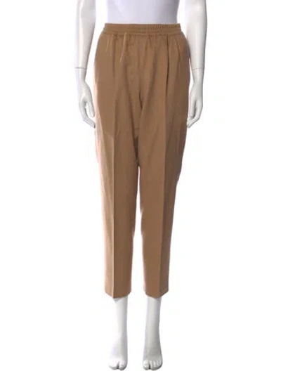 Pre-owned Max Mara Camel Hair Straight Leg Pants In Neutral