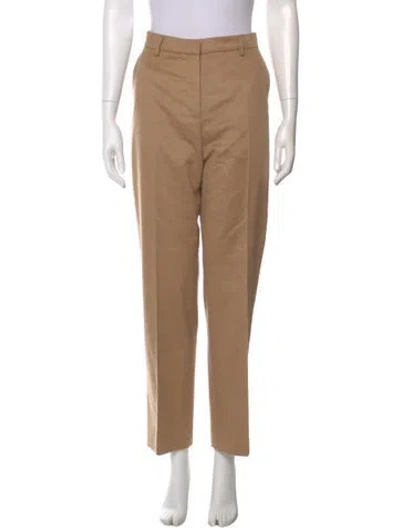 Pre-owned Max Mara Camel Hair Straight Leg Pants In Neutral