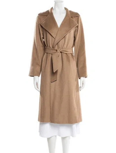 Pre-owned Max Mara Camel Hair Trench Coat In Brown