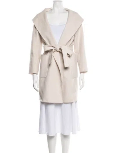 Pre-owned Max Mara Camel Hair Trench Coat In Neutral
