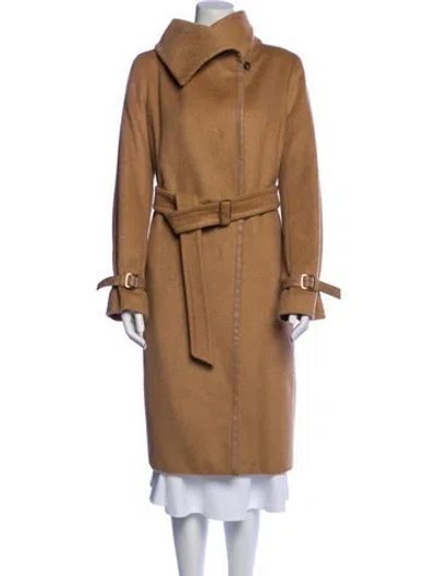 Pre-owned Max Mara Camel Hair Trench Coat In Neutral
