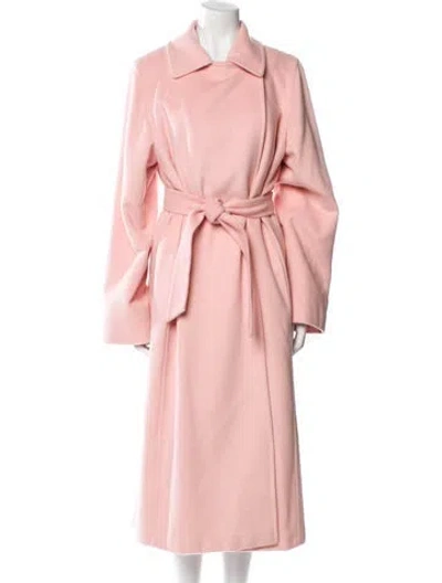 Pre-owned Max Mara Camel Hair Trench Coat In Pink