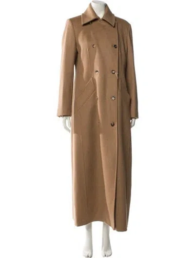 Pre-owned Max Mara Camel Hair Trench Coat W/ Tags In Neutral