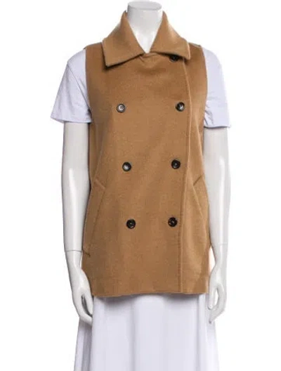 Pre-owned Max Mara Camel Hair Vest In Brown