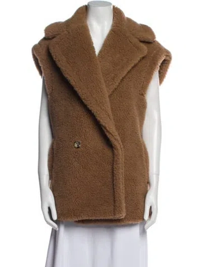 Pre-owned Max Mara Camel Hair Vest In Brown