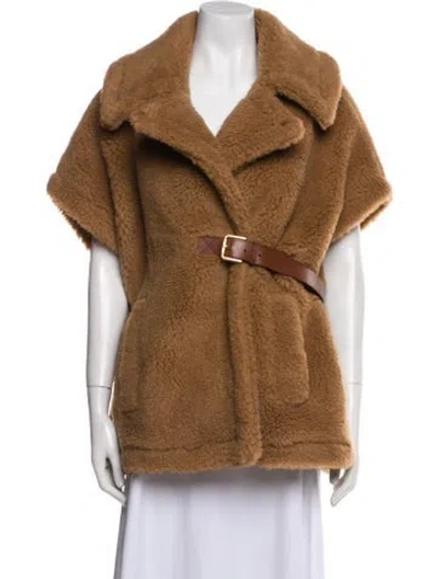 Pre-owned Max Mara Camel Hair Vest In Brown
